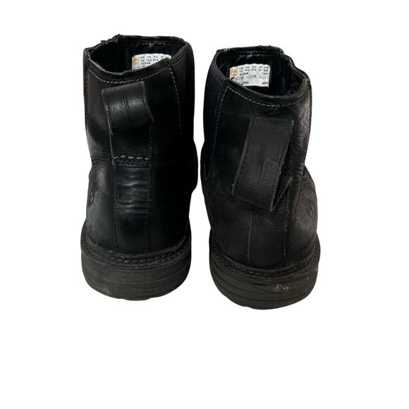 Timberland Black Leather Chelsea Boots Pull Tab Redwood Falls Sz 13 - Picture 6 of 8